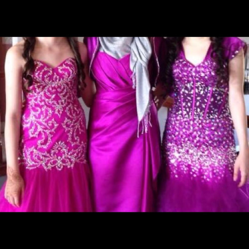 BELSOIE Purple prom dress (Dress in the center)